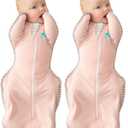Love to Dream Swaddle UP Self-Soothing Sleep Sack 13-19 lbs., Dramatically Better Sleep, Snug Fit Calms Startle Reflex, 1.0 TOG, Dusty Pink, Medium (Pack of 2)