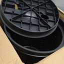 6.6 Gal 15" Sump Pump Basin with Lid, 25L Perforated Sump Pump Basin Bucket for Yard Drainage Systems, Basement & Crawl Space, Corrosion-Resistant, Impact-Resistant for Yards,Patios,Driveways
