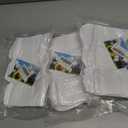 3 x Women Crew Socks Casual Athletic Gym Running Cozy Cotton Calf Socks For Women 3-6 Pack Size 5-11 (White, M)