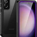 Lanhiem for Samsung Galaxy S23+ Plus Case, IP68 Waterproof Dustproof Case with Built-in Screen Protector, Rugged Full Body Shockproof Protective Cover for Galaxy S23 Plus 6.6 Inch, Purple