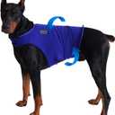 Dog Anxiety Vest - Skin-Friendly Calming Shirt for Thunder, Fireworks, Vet Visits & Separation Anxiety No Medicine or Training Needed Suitable (M-Chest(14.1"-22"), Blue)