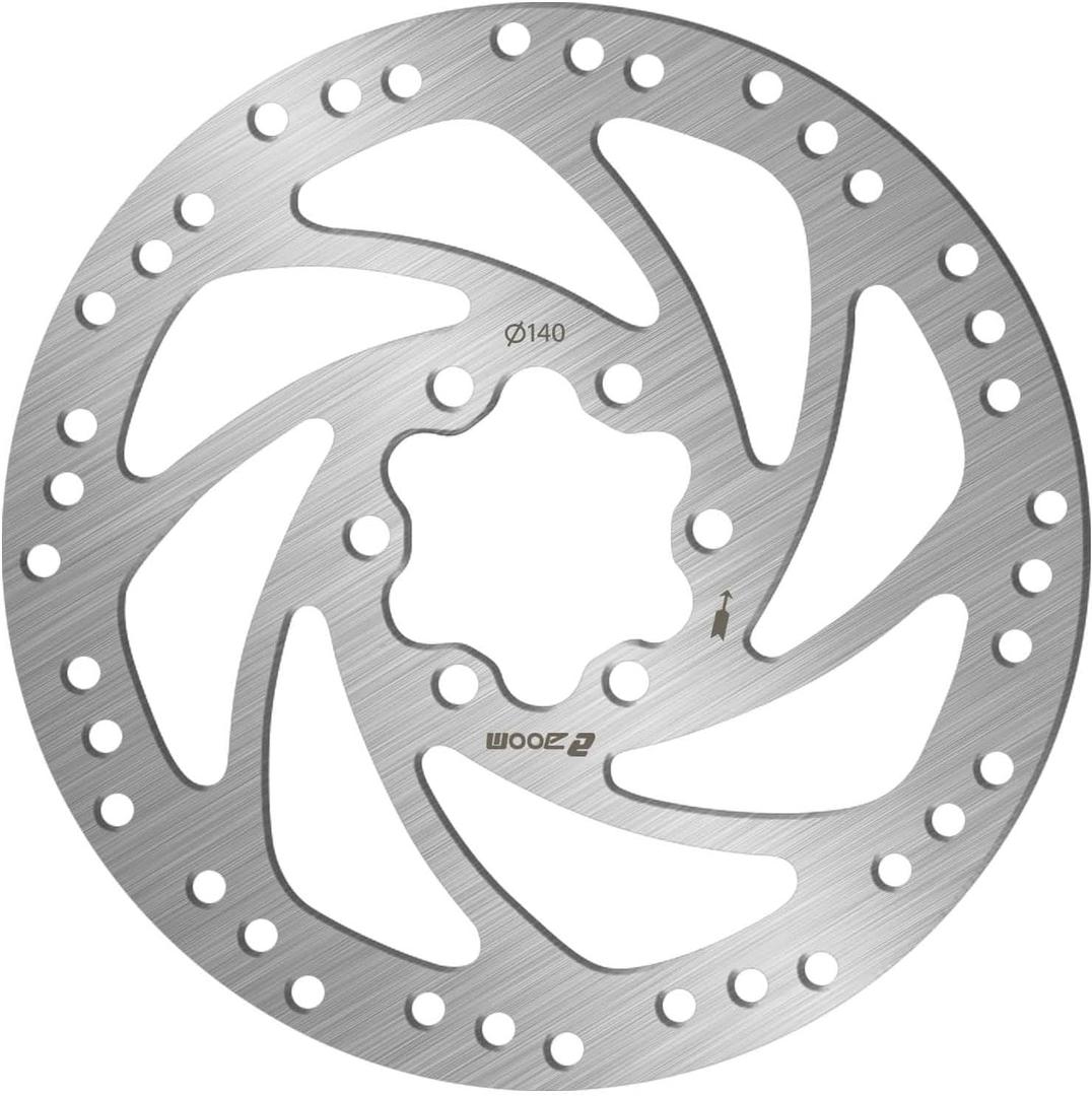 BUCKLOS 140mm 160mm 180mm 203mm MTB Disc Brake Rotor with 6 Bolts, Bicycle Brakes Stainless Steel Rotors M5 Screws, Opposite Hole Distance 44mm, fit Mountain Road Bikes MTB BMX