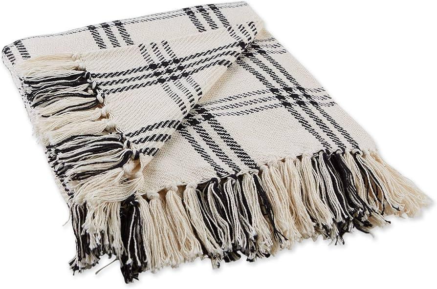DII Braided Striped Decorative Throw Blanket, 50x60,