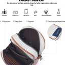 Small Crossbody Bags for Women Trendy,Vegan Leather Cell Phone Purse Crossbody Handbag Purse with Built in Wallet (Beige & Brown)