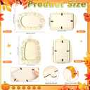 2 x Geelin 6 Pack Thanksgiving DIY Picture Frames Fall Craft Kit Wooden Pumpkin Photo Frame for Thanksgiving Autumn Fall Decor, Home Table Tabletop Display DIY Classroom Home Activities Art Decoration