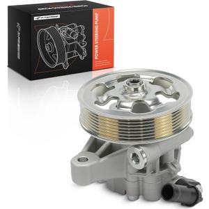 A-Premium Power Steering Pump, with Pulley, Compatible with Honda Accord 2008 2009 2010 2011 2012, 2.4L, Replace # 56100R40A03