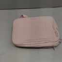 Veki TSA Approved Toiletry Bag Transparent Makeup bag Double Travel Cosmetic bags Case Waterproof Toiletries Bag Large Capacity Open Storage bag Organizer for Women and Girls (Small Pink)