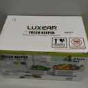 LUXEAR 4 Pack Fruit Vegetable Containers for Fridge, Produce Saver Container with Lids &Removable Colander BPA-free Refrigerator Storage Organizer for Fruit Vegetable, Berry, Meat keep Fresh Longer