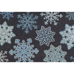 Korhani Home Snowflakes Holiday Coco Mat 30"x18"