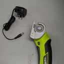 SnapFresh Cordless Electric Scissors, 4V Electric Mini Box Cutter, Carpet & Cardboard Cutter Tool with a Replacement Blade/Charger, Rotary Cutter for Cardboard Packages Leather Plastic Green