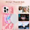 LISEVO for iPhone 15 Pro Case Compatible with MagSafe, Leopard