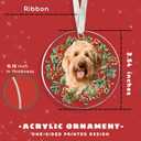 2 x Pawzity Goldendoodle Ornament - Goldendoodle Christmas Ornaments - Dog Gifts for Women Men, Dog Lovers Gifts - Dogs Ornaments 2025 - Acrylic Christmas Hanging Ornament 2025