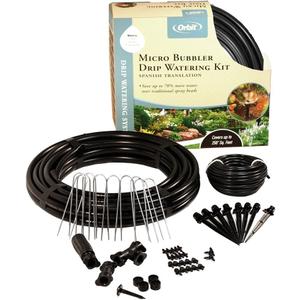 Orbit Drip Irrigation Watering Kit, Micro Bubbler System, 250 Sq Ft, Model 69525