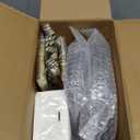 175 Pcs Clear Gold Plastic Dinnerware Set, Disposable Plate With Gold Rim, 25 Guests Dessert Plates, Dinner Plates, Cups, Cutlert and Napkins for Wedding Party