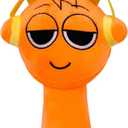 Super JAKES Sprunki Plush, Sprunki Game Plush Toys,Soft Stuffed Animal Pillow Figure Doll Christmas Birthday Gifts for Adult Kids (Orange)