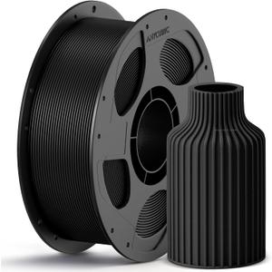 ANYCUBIC PETG Filament 1.75mm, 3D Printer Filament, Dimensional Accuracy +/- 0.02mm, Exceptional Toughness and Long-Lasting Print with Most FDM 3D Printers, 1KG Reusable Spool, Black