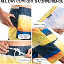 Kanu Surf Mens Bellaire Swim Trunks (Regular & Extended Sizes) (XL)