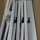 4 Tier Plastic Storage Bins with Lid 23QT, Stackable Storage Containers with Wheels, Folding Storage Boxes, Collapsible Storage Bins, Closet Organizers and Storage for Living Room,Office,Dorm (White)