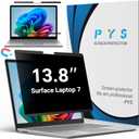 PYS Magnetic Privacy Screen for Microsoft Surface Laptop 7 13.8 Inch - Anti-Spy, Matte Finish Anti-Glare Screen Protector, Blue Light Filter, Easy Install & Detach, Scratch-Resistant