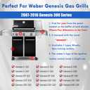 Genesis 300 E-310 Parts 7524 Grill Grate 7621 Flavorizer Bars Heat Deflectors Burner Tubes Replacement Parts for Weber Genesis E-310 E-330 S-330 S-310 E/S-320 Gas Grill GS4 Cooking Grates