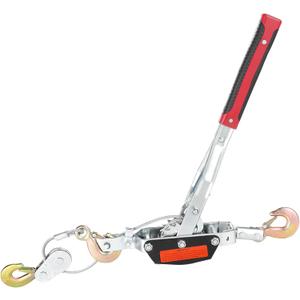 5 Ton Come Along Winch, Heavy Duty 3 Hook Steel Cable Dual Gear Power Puller for Towing Lifting, Moving Boats Tighten Fence and Tree Transporting Logs 10000 LBS Load Capacity