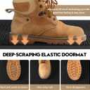 Front Door Mat, Heavy Duty Non-Slip Rubber Dirt Trapper 35.5"x24"