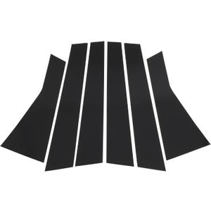 Door Pillar Window Trim for Jeep Cherokee 2014-2020 Front Rear Left Right Anti Scratch Sticker Pillar Posts Door Outer Exterior Cover 6 Pcs Black
