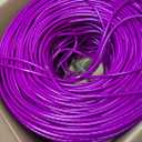 DRIPSTONE 1000ft CAT6 Ethernet Cable in Bulk, 23AWG Solid CCA 4/UTP, Purple