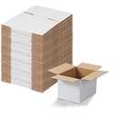 Amazon.com: Calenzana 7x5x5 Shipping Boxes Set of 40, White Corrugated Cardboard Box for Mailing Packing Gifts Small Business : Office Products