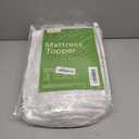 Queen Size Mattress Topper - Plush & Soft Viscose Derived from Bamboo Mattress Pad, Naturally Cooling & Perfect for Back Pain Relief, White