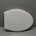 Hibbent Premium Elongated Toilet Seat with Cover(Oval) Quiet Close, One-Click to Quick Release, Easy Installation Never Loosen Hinge, Slow Close Toilet Seat and Cover, Easy Cleaning-White Color