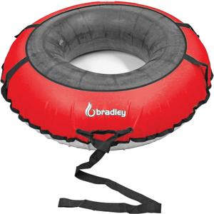 Bradley Colossal 60" Snow Tube with Slick, Heavy-Duty Bottom for Fast Sledding  Large Rubber Truck Tire Tube with Cover, 4 Handles, Patented Tow Strap and Made in USA