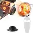 Roykaw Golf Cart Propane Heater for 1 LB Cylinder, 6300 BTU Heater Propane with Cylinder Stand, Portable Propane Heater for Outdoor Use, Propane Tank Heater, Wide Heating Area, Allow -40