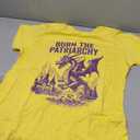 Burn The Patriarchy Funny Dragon Human Rights T-Shirt, XL