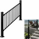 2ft Deck Railing Kit for Deck, Porch, Patio, Balcony
Modular 36 in H. x 2 Ft W Stair Railing Kit with 2 Post Coat Finish Modular Rail System for Concrete Steps or Wooden Stairs