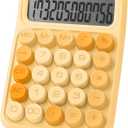 Mr. Pen- Mechanical Switch Calculator, 12 Digits, Large LCD Display, Orange Calculator Big Buttons