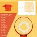 PROGOAL Breakaway Basketball Rim, Heavy Duty Flex Rim Replacement 5/8-In, Standard Goal Reinforced Mounting Bracket Fit Most Size Backboards Indoor and Outdoor