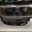 FIONE Headlight Compatible with Dodge Ram 2500 3500 2019-2024 W/LED Daytime Running Light DRL Head lamp Assembly Black headlamp W/Bulb Right Passenger Side 68360180AC