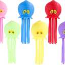 6pcs Octopus Water Balls, Funny Octopus Floating Pool Toys Novelty Sensory Squeeze Water Bomb Splash Balls Summer Swimming Pool Bath Toy for Kids (6 Colors)