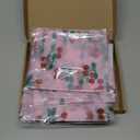 4 Pcs Cherry Table Runner 29 x70 inch Pink Glitter Tulle Lace Cloth Rectangle Fruit Table Cover for Cherry Summer Birthday Baby Shower Wedding Party Home Kitchen Decor (Cherry)