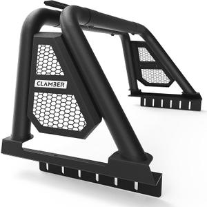 CLAMBER Roll Bar for Mid-Size Pickup Truck Adjustable Sport Bar Chase Rack Compatible with Tacoma, Ranger, Colorado, Canyon, Frontier, Gladiator