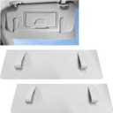 2 PCS Sun Visor Extender for Car, Anti-Glare Sunvisor Extension Shade Attachment for Safe Driving, Clip-On Sun Blocker Sunshade Extender Protect Driver Passenger from UV Rays (Gray)