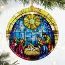 Christian Gifts: Nativity Scene Christmas Ornaments (Religious Christmas Decorations) | Christian Holiday Decor, Holy Family Decoration, Religious Gifts, Baptism Gift & Xmas Gift