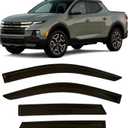 2019-2025 Tape-on Rain Guards for Hyundai Santa Cruz Side Window Deflector Visors SE SEL Night XRT Limited Durable Tinted Vent Shade 2023 2024