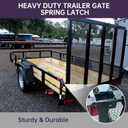 2 Pack Heavy Duty Trailer Gate Spring Latch Complete Kit 847 Replacement for Carry-On Trailer Ramp Gate Latch