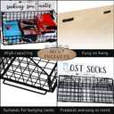 Bnesi Lost Socks,Laundry Room Organization, Farmhouse Laundry Room Decor And Accessories Of Tidying Socks,Rustic Wooden Laundry Sign Wall Decor (style1 black)
