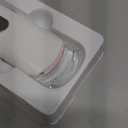 Heated Eyelash Curler for Natural Lashes 2-Level Adjustable Temperature Mini Electric Lash Curler Fast 3-Second Heat Up 24 Hours Long-Lasting Curl (White)