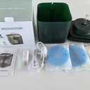 Cat Water Fountain, Ultra-Quiet Automatic Pet Water Dispenser,Low Noise FCC & CE Certified Safe, BPA-Free, Triple Filtration Drinking Fountain for Cats and Dogs (Green) 2 Free Filters
