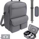 Carrying Case for Meta Quest 3S/3/2, Travel Case with Bag Strap, Large-Capacity Protective Storage for Oculus Quest 3S/3/2 Accessories, Fits Kiwi, BOBOVR Headstrap, Elite Strap with Battery (Light Gray)