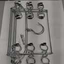 2 Pack Tank Top Hanger Space Saving, 360 Rotating Closet Organizers and Storage, 6 Tier Metal Bra Organizer with 24 Hanging Hooks, Small Space Solutions, RV Apartment College Dorm Room Essentials